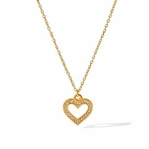 18K Gold Plated Heart Pendant Necklace
